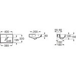 Roca A32768D000 ONA 掛牆面盆
